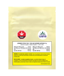 WANA SOUR CITRUS YUZU (H) CHEW - 5MG THC : 10MG CBD X2
