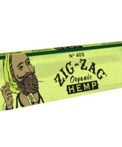 ZIG ZAG GREEN ORGANIC HEMP KING SLIM PAPER W TIPS 32PK