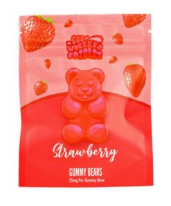 Get Wrecked Edibles – Strawberry Gummy Bears 300mg THC