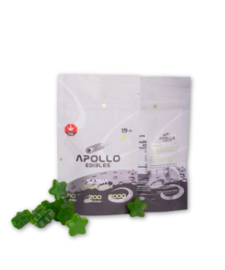 Alternative view of Apollo Edibles – Green Apple Shooting Stars 2000mg THC Sativa