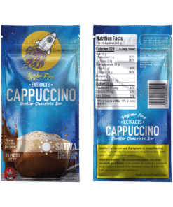 Higher Fire Extracts – Shatter Chocolate Bar – Cappuccino 1000mg THC (Sativa)