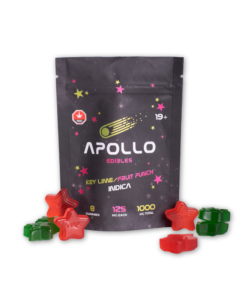 Apollo Edibles – Key Lime/Fruit Punch Shooting Stars 1000mg THC Indica