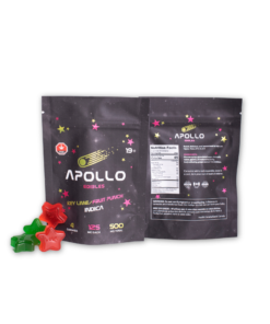 Alternative view of Apollo Edibles – Key Lime/Fruit Punch Shooting Stars 500mg THC Indica