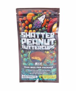 Higher Fire Extracts – Shatter Peanut Butter Chocolate Cups – Milk 2500mg THC