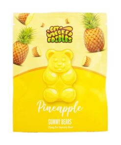 Get Wrecked Edibles – Pineapple Gummy Bears 300mg THC