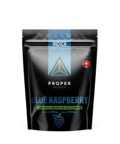 Proper Extracts Edibles – Triangles 1080mg Live Resin Gummies – Blue Raspberry