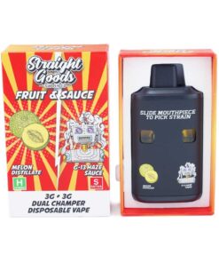 Straight Goods – Dual Chamber Vape – Melon + G-13 Haze (3G + 3G)