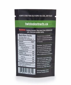Alternative view of Twisted Extracts Mango Jelly Bombs 80mg THC Sativa