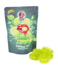Alternative view of Mama Anne’s Edibles – Key Lime Gummy – 1500mg THC