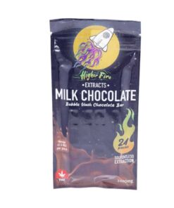 Higher Fire Extracts – Bubble Hash Chocolate Bar – Milk 1000mg THC