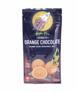 Higher Fire Extracts – Bubble Hash Chocolate Bar – Orange 1000mg THC