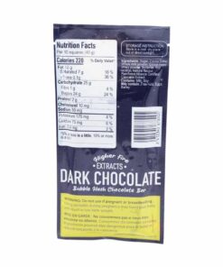 Alternative view of Higher Fire Extracts – Bubble Hash Chocolate Bar – Dark 2000mg THC