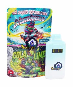 Sky High Extract – Dual Chamber Vape – Dieselchello (Indica) + Cola Lime (Sativa) – (4 Grams + 4 Grams)