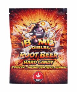 Bomb Edibles – 500mg THC Hard Candy – Root Beer