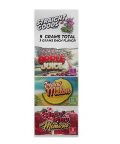 Alternative view of Straight Goods – Triple Chamber Vape – Apple Juice + Tropical Melon + Strawberry Mimosa (3 Grams + 3 Grams + 3 Gram)