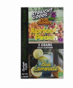 Alternative view of Straight Goods – Dual Chamber Vape –  Apricot Peach + Blue Lemonade (3 Grams + 3 Grams)