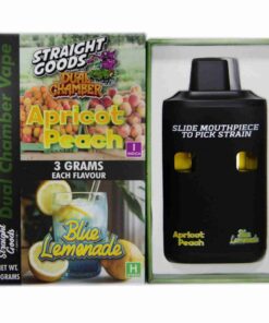 Straight Goods – Dual Chamber Vape –  Apricot Peach + Blue Lemonade (3 Grams + 3 Grams)