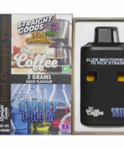 Straight Goods – Dual Chamber Vape – Puff of Coffee + Sweet Chem (3 Grams + 3 Grams)