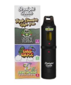 Straight Goods – Triple Chamber Vape – Death Bubba + Gas Cake + Lemonade (3 Grams + 3 Grams + 3 Gram)