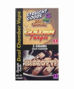 Alternative view of Straight Goods – Dual Chamber Vape – Golden Tangie + Biscotti (3 Grams + 3 Grams)
