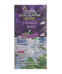 Alternative view of Burn Extracts – Dual Puffer – Live Resin Grandaddy Purple x Grape (2 Grams + 2 Gram)