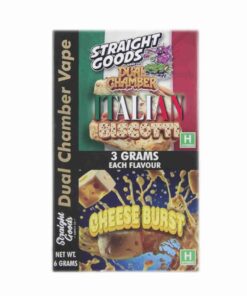Alternative view of Straight Goods – Dual Chamber Vape – Italian Biscotti + Cheese Burst (3 Grams + 3 Grams)