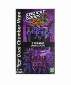 Alternative view of Straight Goods – Dual Chamber Vape – Juicy Blueberry x Purple Urkle (3 Grams + 3 Grams)