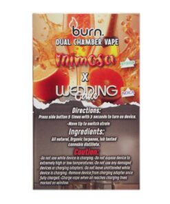 Alternative view of Burn Extracts – Dual Chamber Disposable Vape – Mimosa + Wedding Cake (3G +3G)