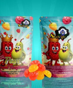 Sky High Edibles – Pear + Royal Raspberry Gummy 3000mg THC