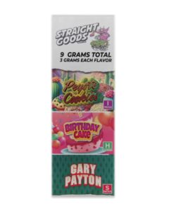 Alternative view of Straight Goods – Triple Chamber Vape – Peyote Cookies + Birthday Cake + Gary Payton (3 Grams + 3 Grams + 3 Gram)