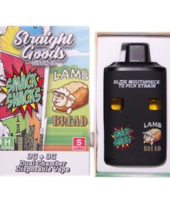 Straight Goods – Dual Chamber Vape – Smack Snacks + Lamb Bread (3G + 3G)
