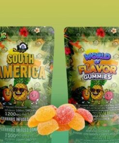 Sky High Edibles – World of Flavor Gummies – South America (1200mg THC)