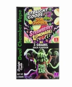 Alternative view of Straight Goods – Dual Chamber Vape – Strawberry Lemonade + Pine Tar (3 Grams + 3 Grams)