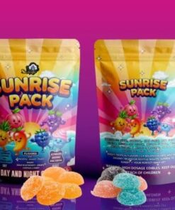 Sky High Edibles – Day and Night Gummies – Sunrise Pack (900mg THC : 300mg CBD)