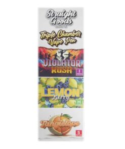 Alternative view of Straight Goods – Triple Chamber Vape – Violator Kush + Lemon Berry + Tangielope (3 Grams + 3 Grams + 3 Gram)