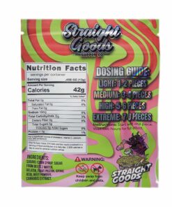 Alternative view of Straight Goods Edibles – Watermelon (500mg THC)
